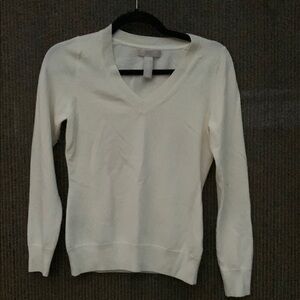 Banana Republic pastel yellow, V-Neck Sweater Knit